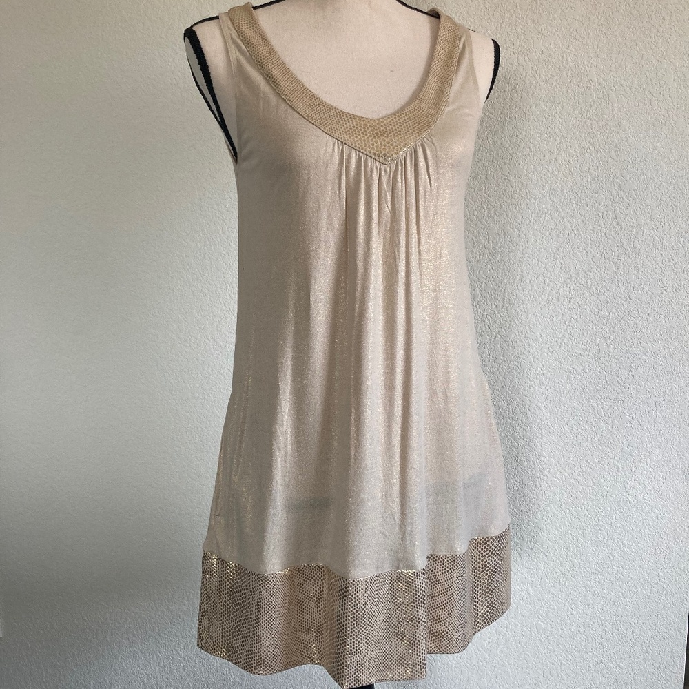 Shimmery gold dress
